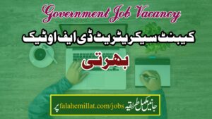 کیبنٹ سیکریٹریٹ ڈی ایف او ٹیک بھرتی 2025 : کیبنٹ سیکریٹریٹ ڈی ایف او ٹیک 250 آسامی 2025: نوٹیفکیشن آؤٹ - اہلیت، تنخواہ اور درخواست کیسے دی جائے