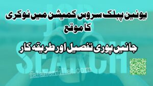 یونین پبلک سروس کمیشن میں نوکری کا موقع