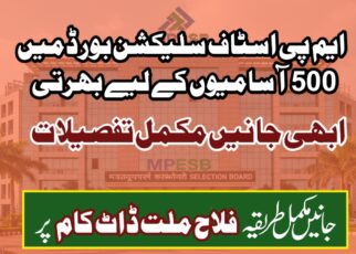 ایم پی ای ایس بی بھرتی: ایم پی اسٹاف سلیکشن بورڈ میں 500 آسامیوں کے لیے بھرتی؛ 12ویں پاس کا موقع، تنخواہ 1 لاکھ سے زیادہ
