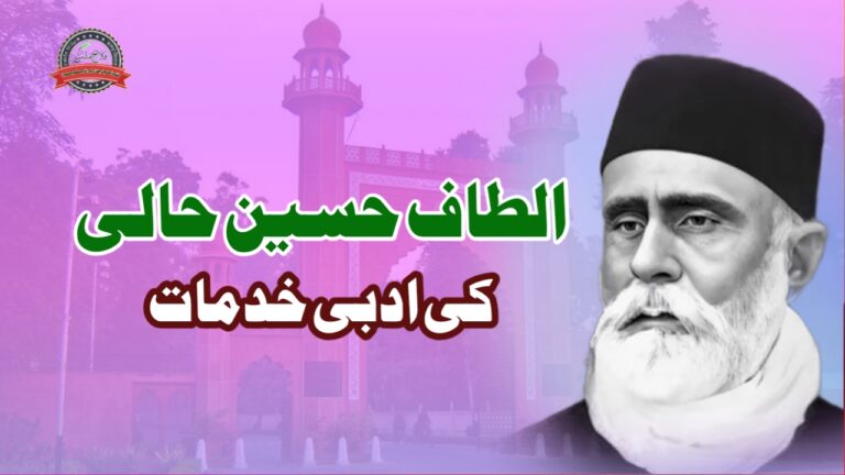 الطاف حسین حالی کی ادبی خدمات